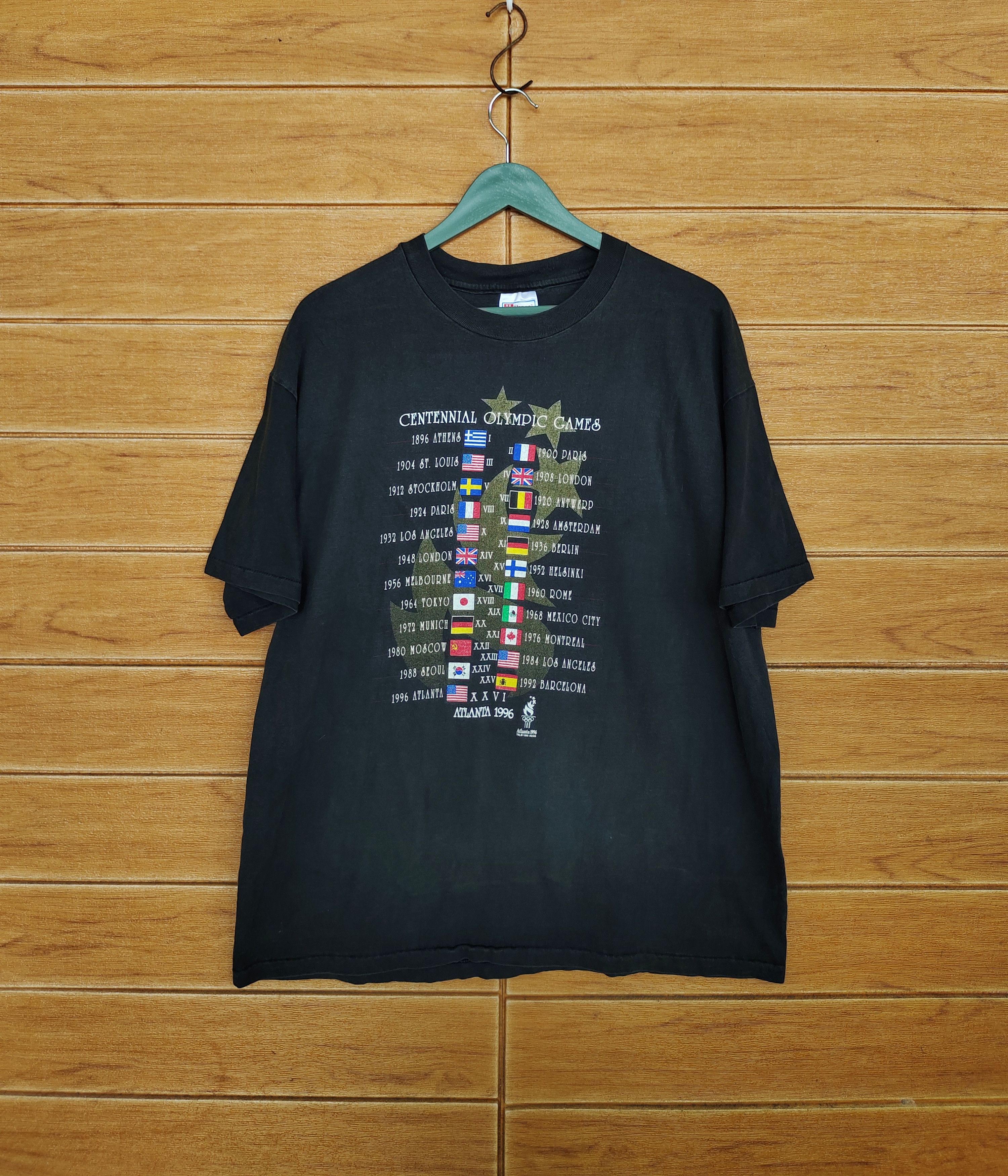 Sports Specialties Vintage 90s Atlanta Olympic 1996 T-Shirt Size US XL / EU 56 / 4 - 1 Thumbnail
