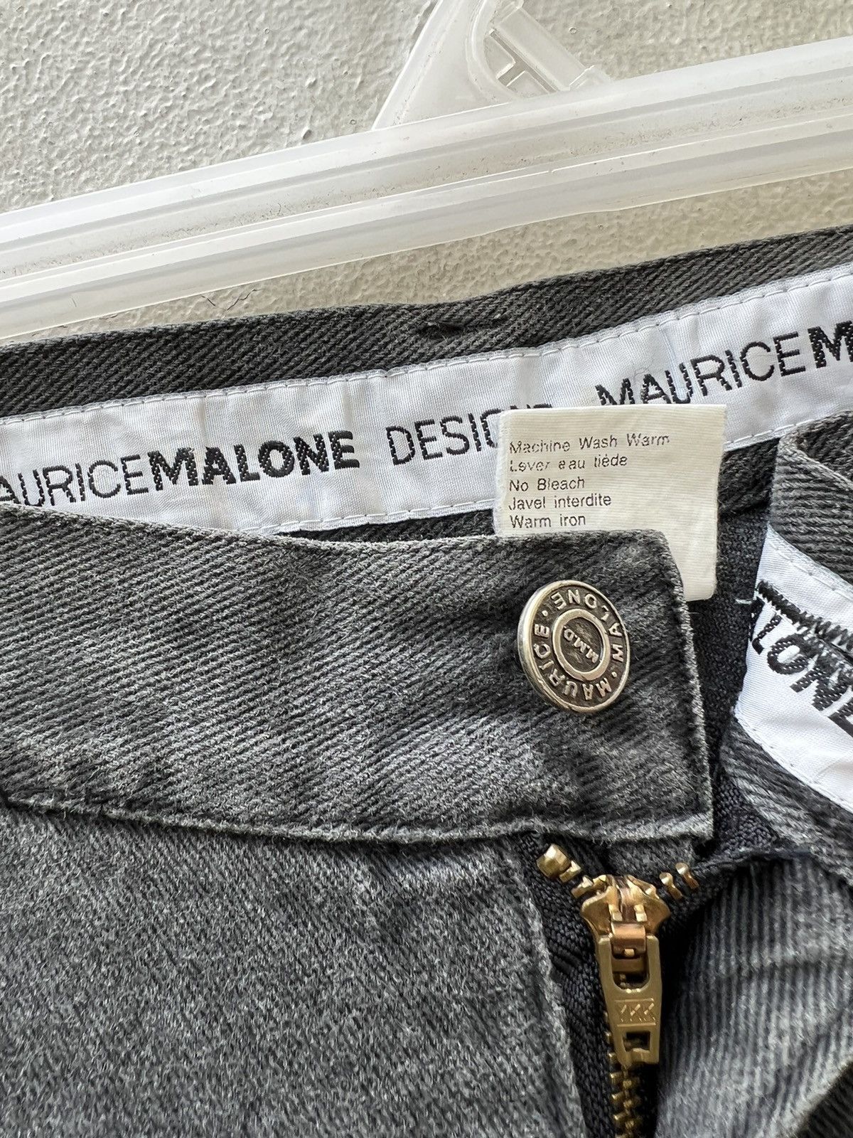 Rap Tees Vintage 90s MAURICE MALONE Fade Black Denim Baggy Raps Jeans Size US 32 / EU 48 - 9 Thumbnail