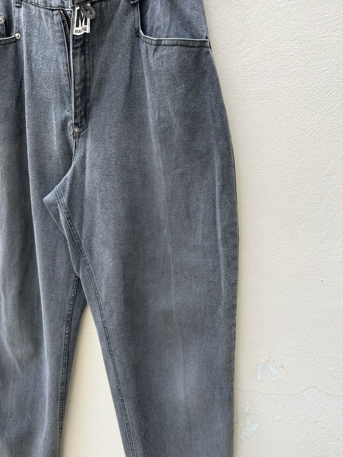 Rap Tees Vintage 90s MAURICE MALONE Fade Black Denim Baggy Raps Jeans Size US 32 / EU 48 - 13 Thumbnail