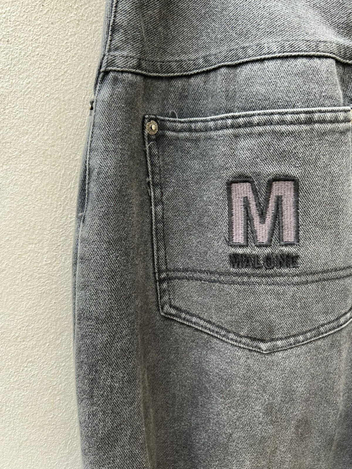 Rap Tees Vintage 90s MAURICE MALONE Fade Black Denim Baggy Raps Jeans Size US 32 / EU 48 - 18 Thumbnail