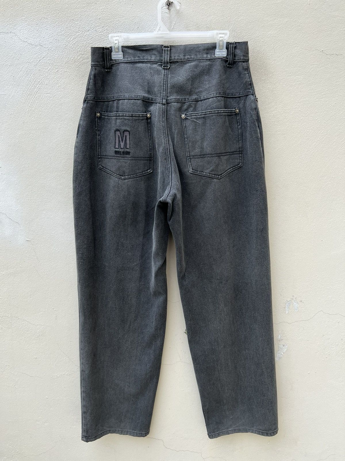 Rap Tees Vintage 90s MAURICE MALONE Fade Black Denim Baggy Raps Jeans Size US 32 / EU 48 - 15 Thumbnail