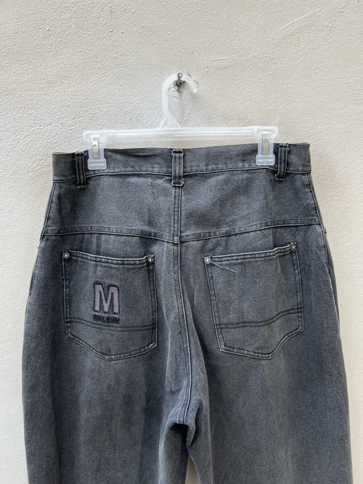 Rap Tees Vintage 90s MAURICE MALONE Fade Black Denim Baggy Raps Jeans Size US 32 / EU 48 - 16 Thumbnail