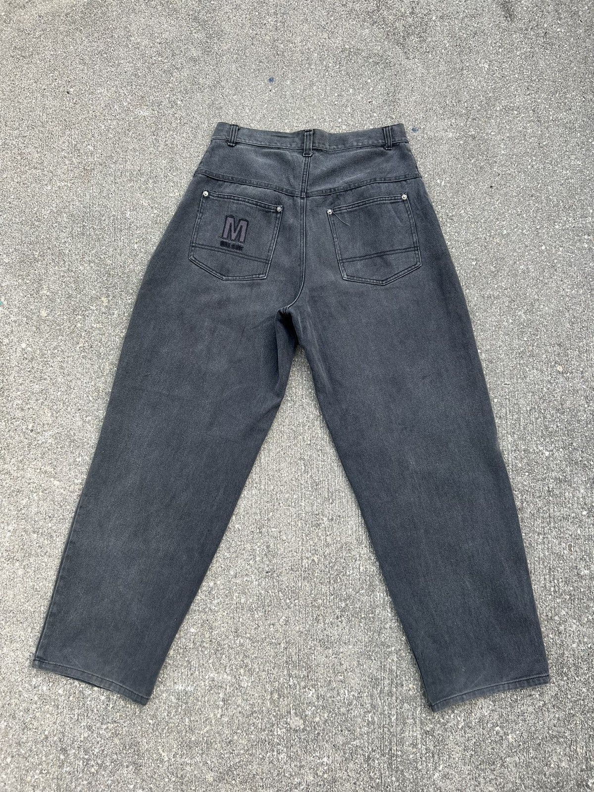 Rap Tees Vintage 90s MAURICE MALONE Fade Black Denim Baggy Raps Jeans Size US 32 / EU 48 - 5 Thumbnail