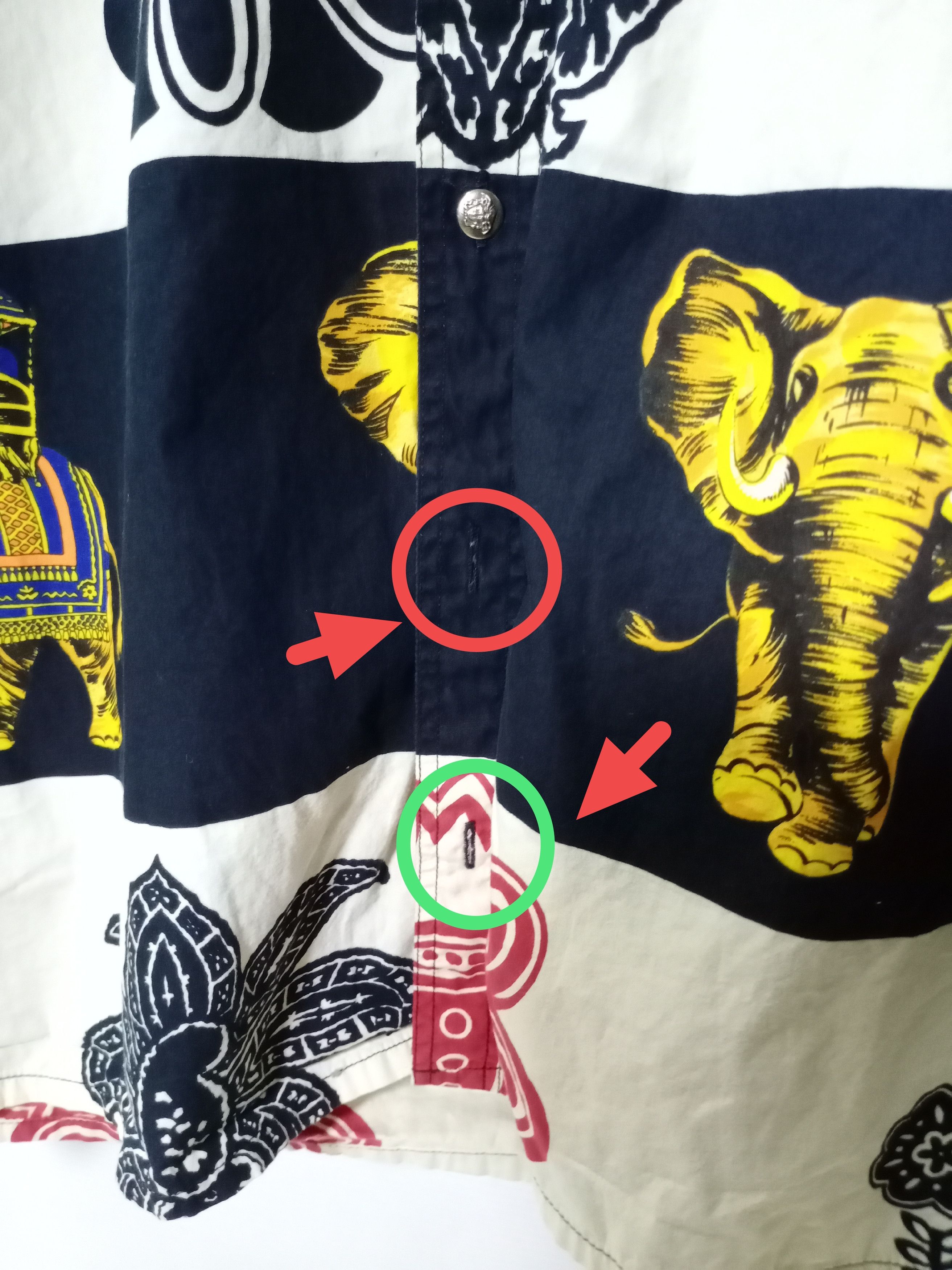 Versace Vintage Versace Jeans Couture Elephant Long Sleeve Shirt Size US M / EU 48-50 / 2 - 8 Thumbnail