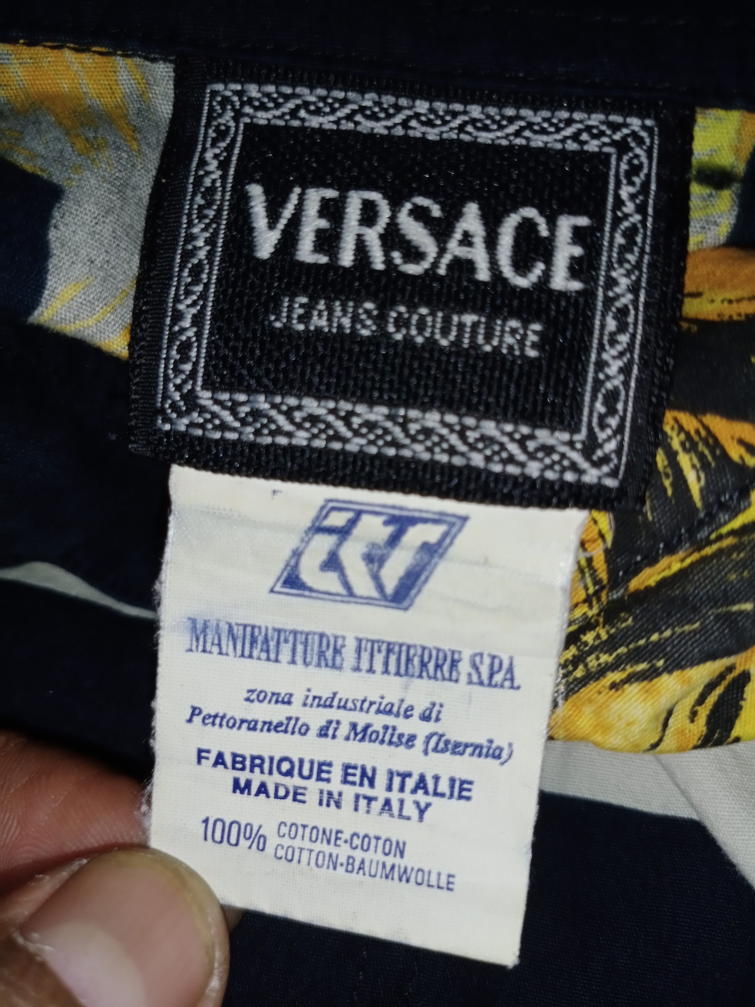 Versace Vintage Versace Jeans Couture Elephant Long Sleeve Shirt Size US M / EU 48-50 / 2 - 4 Thumbnail
