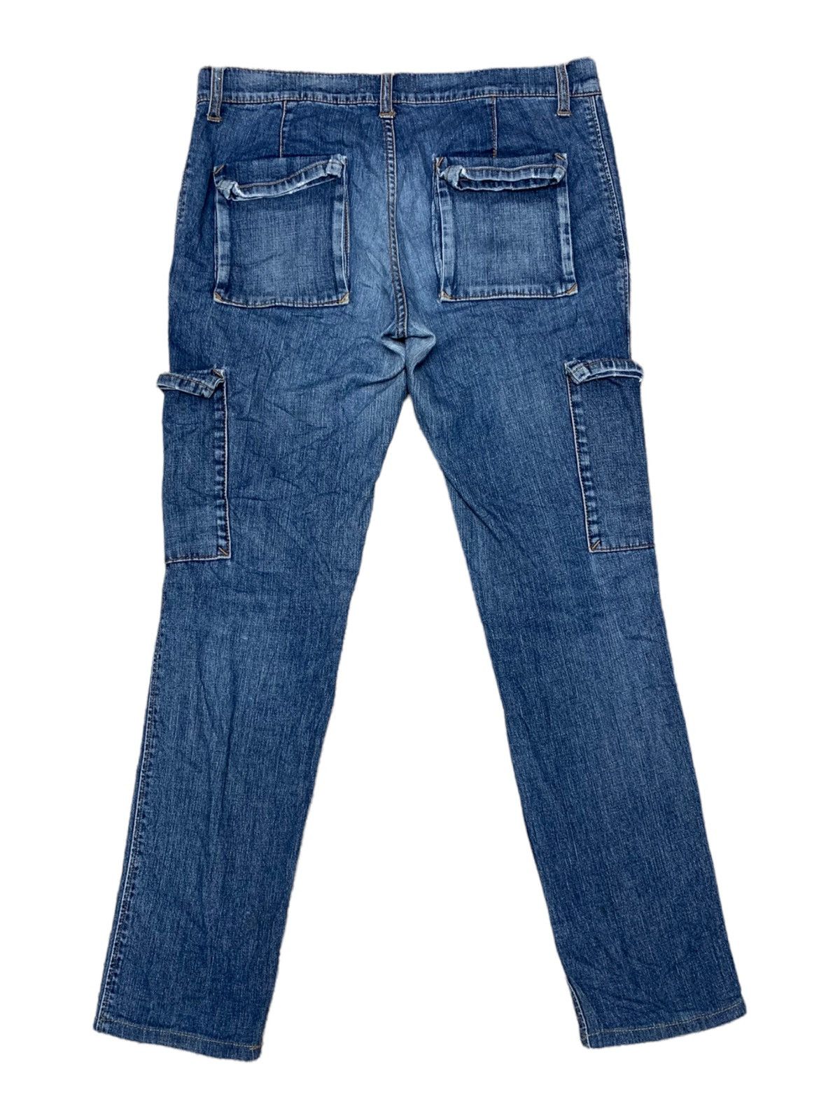 CABANE de ZUCCa × Designer × Japanese Brand CABANE DE ZUCCA CARGO PATTERN JEANS Size US 33 - 2 Thumbnail