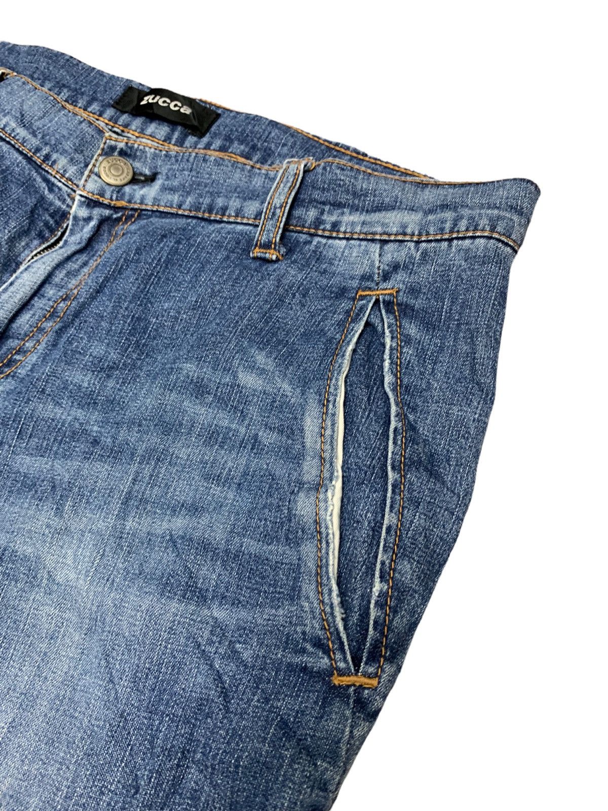 CABANE de ZUCCa × Designer × Japanese Brand CABANE DE ZUCCA CARGO PATTERN JEANS Size US 33 - 6 Thumbnail