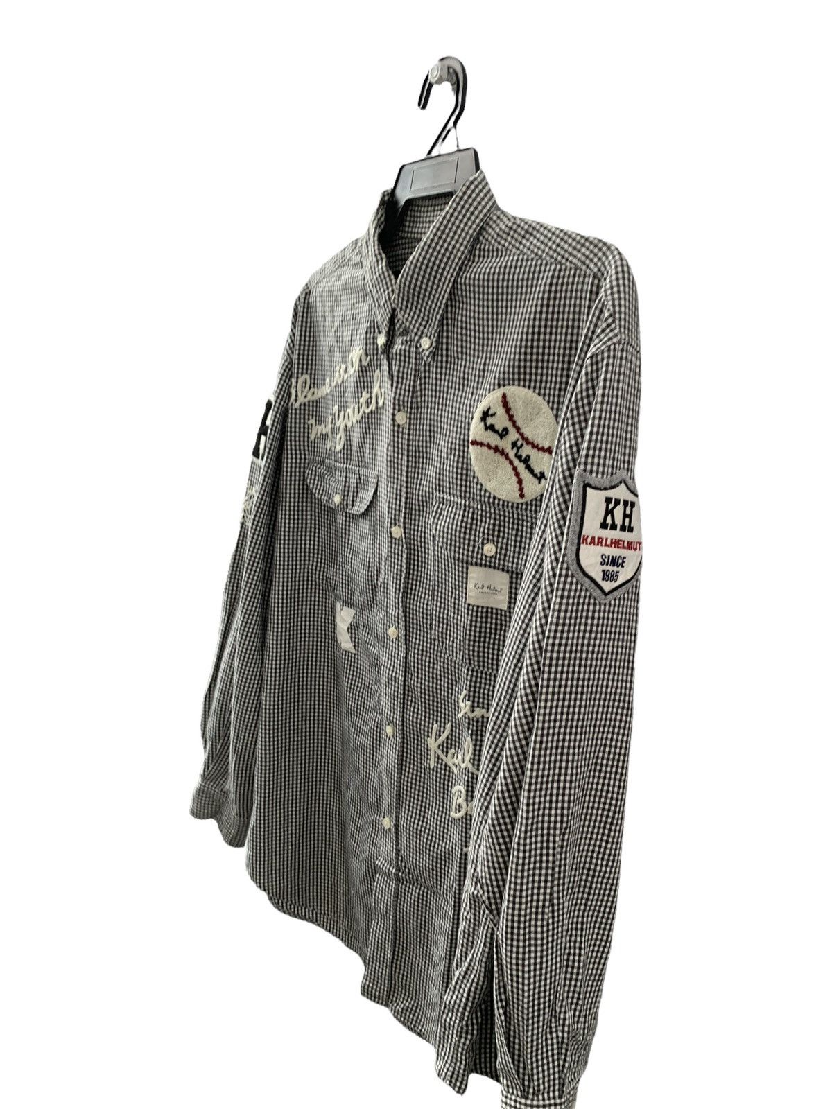 Designer × Japanese Brand × Karl Helmut KARL HELMUT RARE DESIGN SHIRT BUTTONS UP Size US XL / EU 56 / 4 - 7 Thumbnail