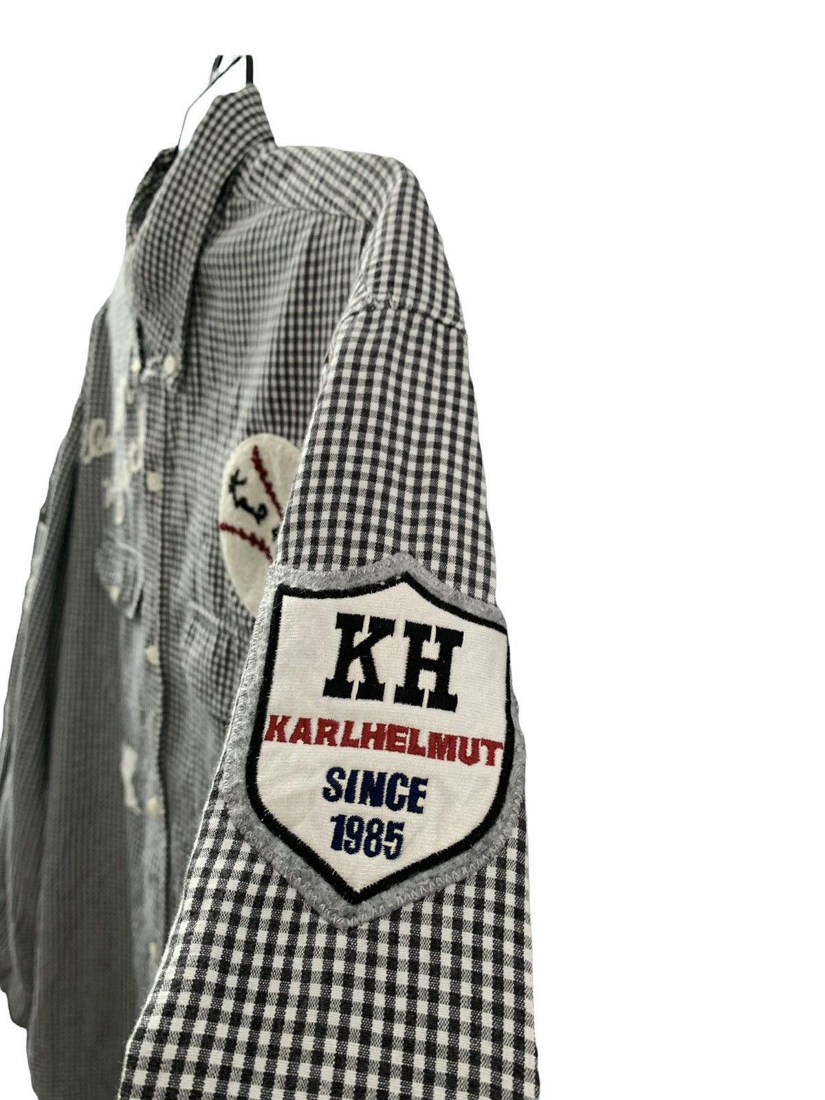 Designer × Japanese Brand × Karl Helmut KARL HELMUT RARE DESIGN SHIRT BUTTONS UP Size US XL / EU 56 / 4 - 5 Thumbnail