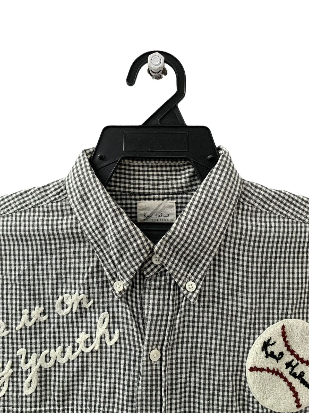 Designer × Japanese Brand × Karl Helmut KARL HELMUT RARE DESIGN SHIRT BUTTONS UP Size US XL / EU 56 / 4 - 3 Thumbnail