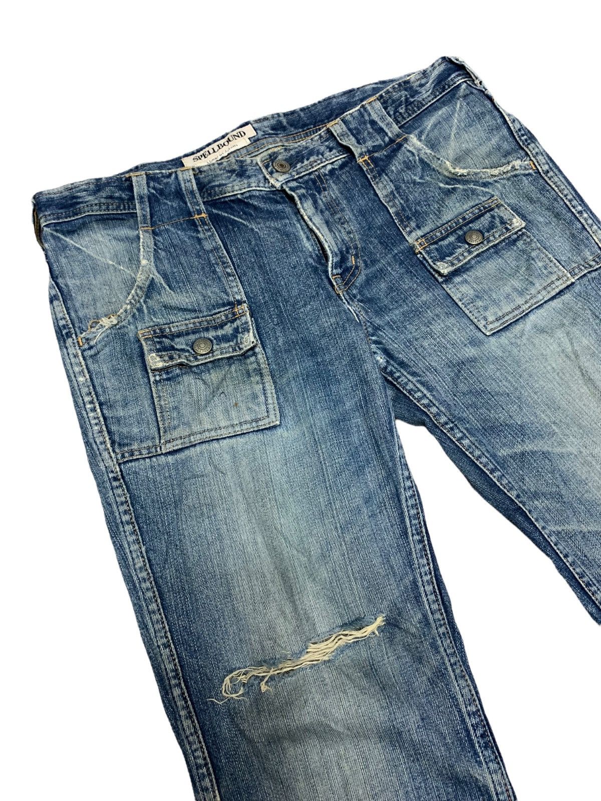 Japanese Brand × Spellbound Vintage Japanese Brand Spellbound Distressed Jeans Size US 35 - 7 Thumbnail