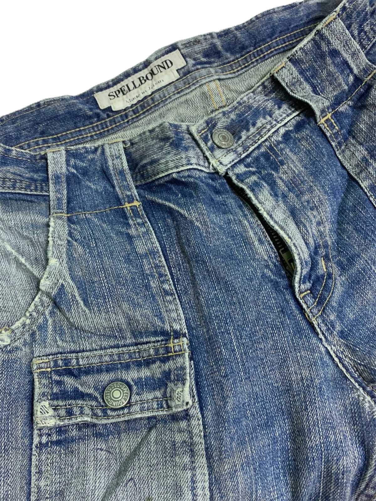 Japanese Brand × Spellbound Vintage Japanese Brand Spellbound Distressed Jeans Size US 35 - 3 Thumbnail