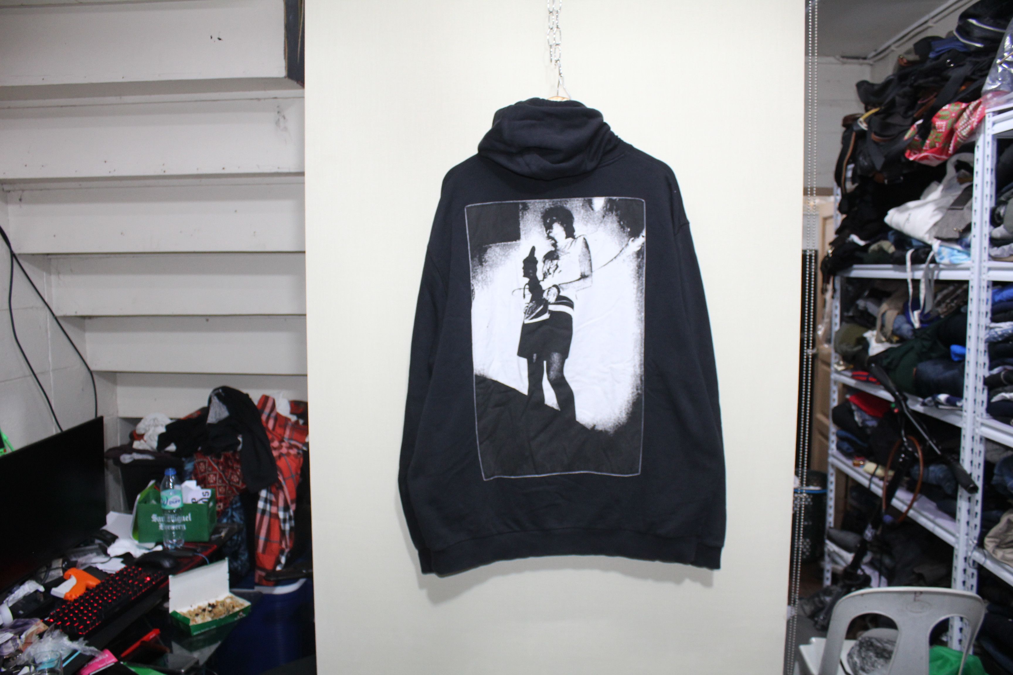 Fred Perry × Raf Simons Raf Simons x Fred Perry UK Punk Distressed Oversized Hoodie Size US L / EU 52-54 / 3 - 1 Thumbnail