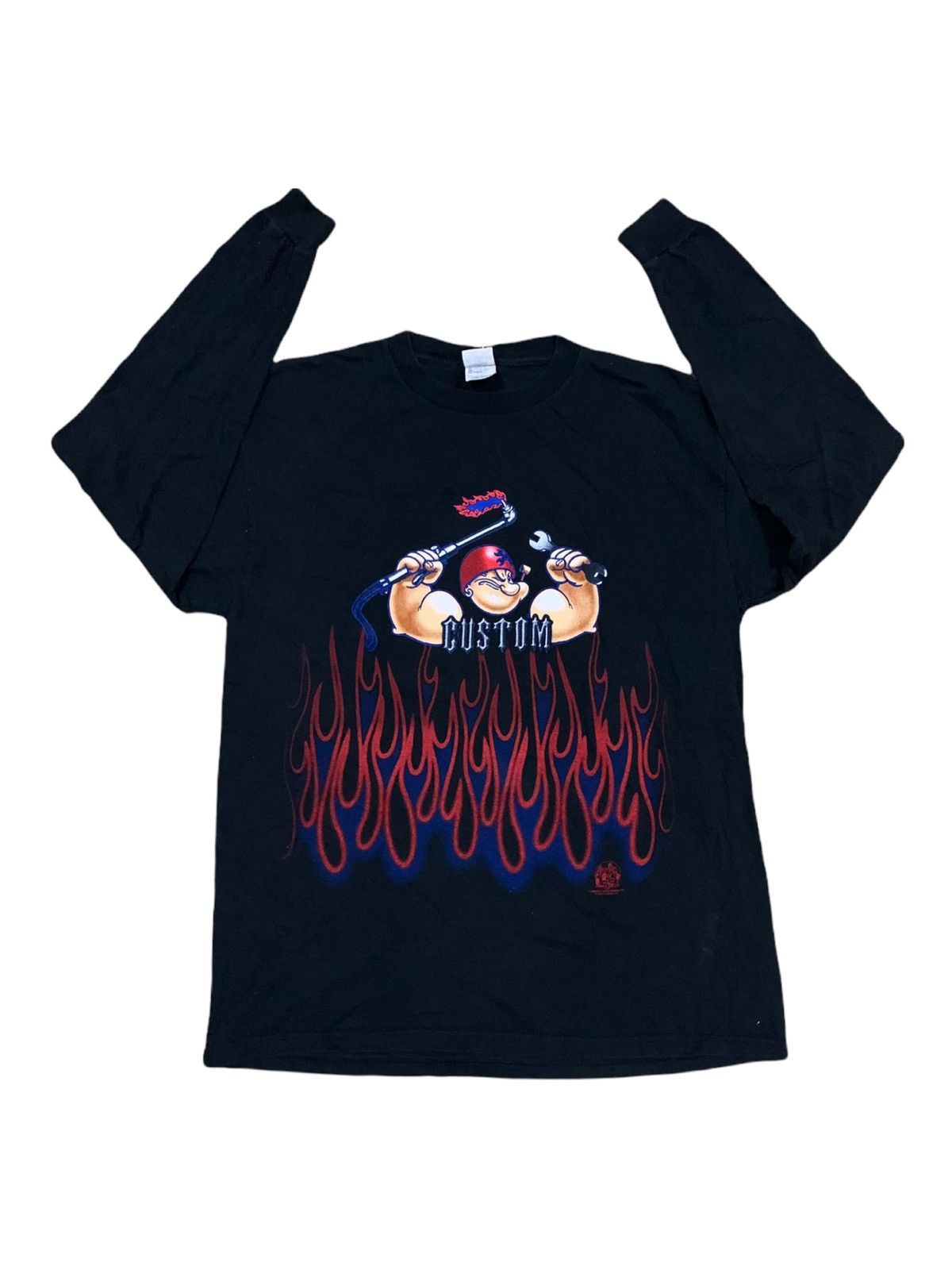 Cartoon Network × Vintage VINTAGE POPEYE ON FIRE Size US L / EU 52-54 / 3 - 1 Thumbnail