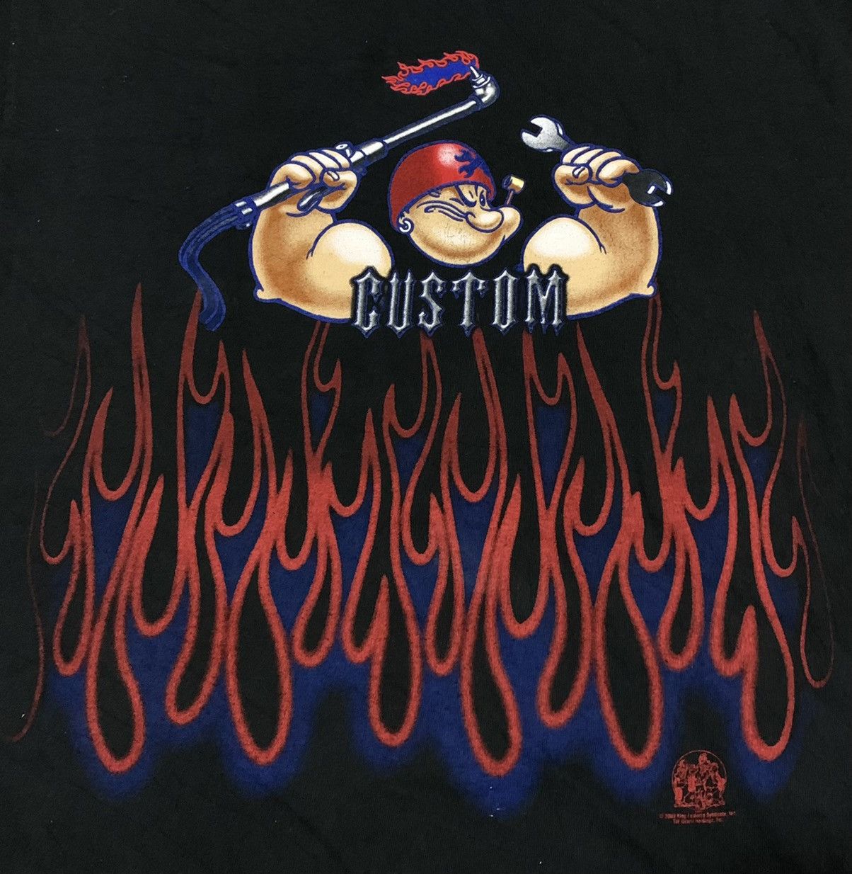 Cartoon Network × Vintage VINTAGE POPEYE ON FIRE Size US L / EU 52-54 / 3 - 2 Thumbnail
