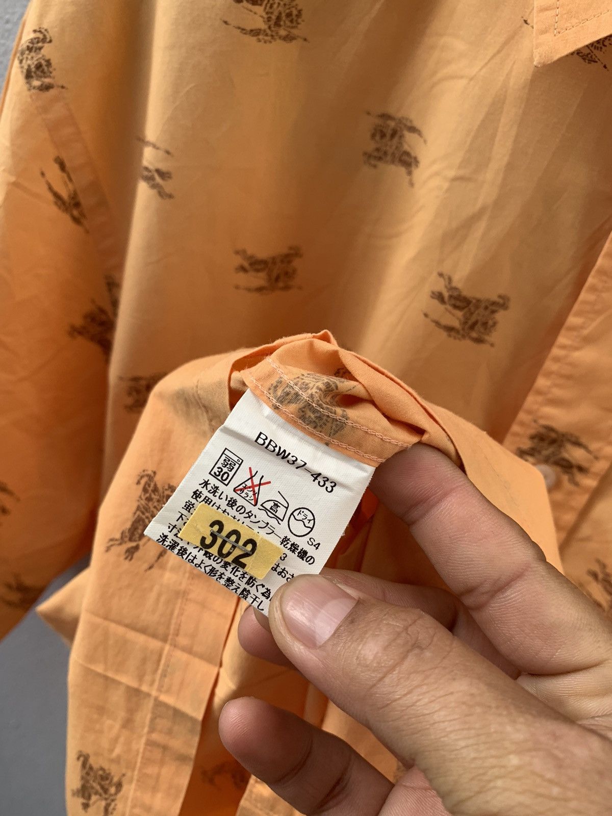 Burberry × Designer BURBERRY LONDON FULL PRINT LOGO SHIRT BUTTONS UP Size US L / EU 52-54 / 3 - 10 Thumbnail