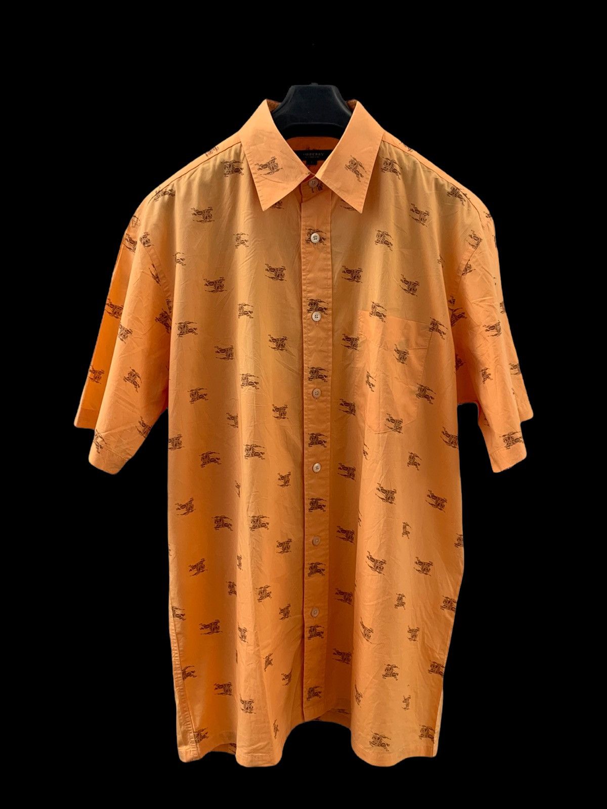 Burberry × Designer BURBERRY LONDON FULL PRINT LOGO SHIRT BUTTONS UP Size US L / EU 52-54 / 3 - 1 Thumbnail