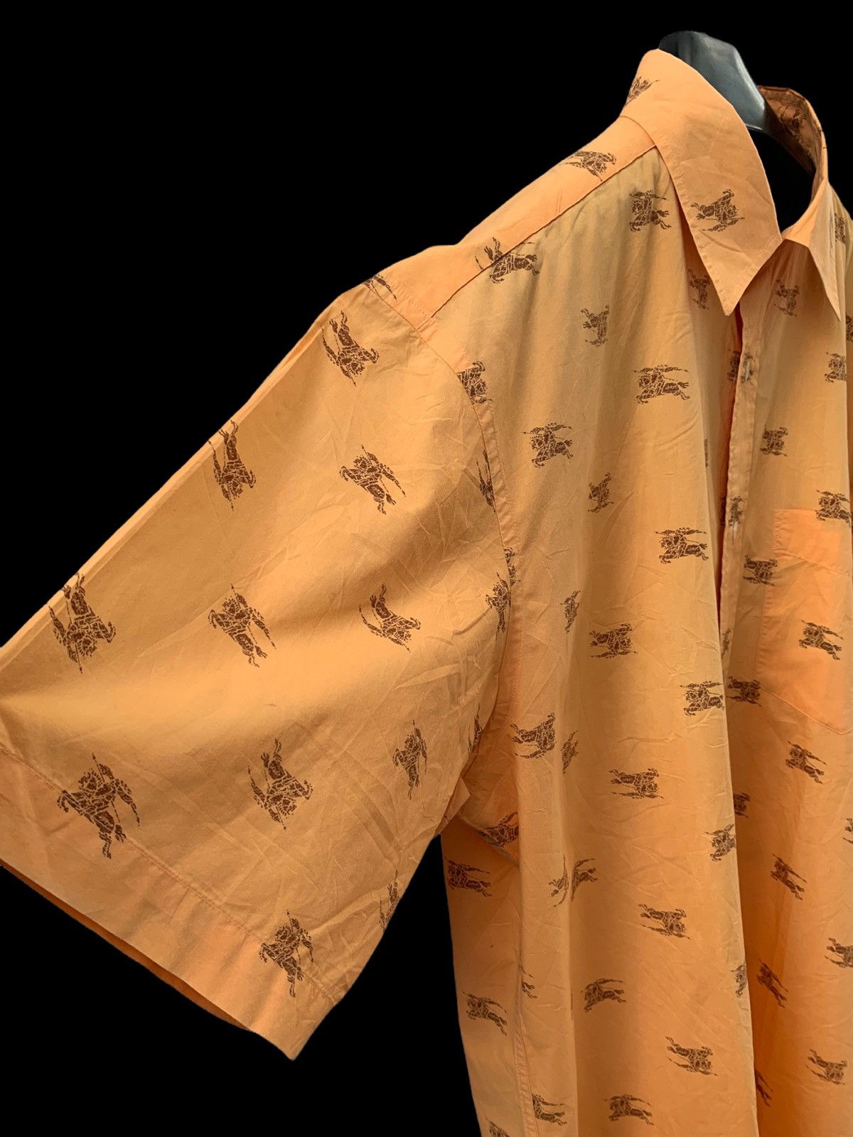 Burberry × Designer BURBERRY LONDON FULL PRINT LOGO SHIRT BUTTONS UP Size US L / EU 52-54 / 3 - 9 Thumbnail