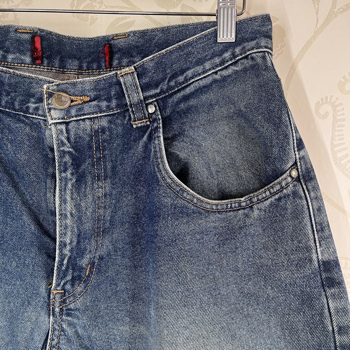 Japanese Brand Ripped Leg D-Hygen Americanino Baggy Denim Baggy Jeans Size US 32 / EU 48 - 9 Thumbnail
