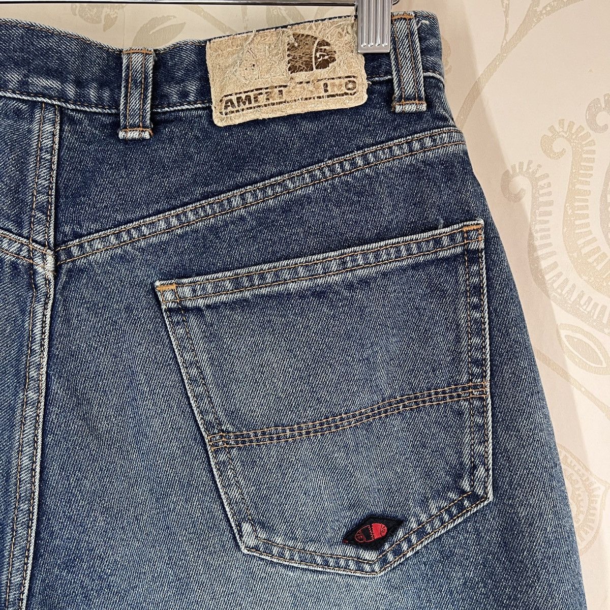 Japanese Brand Ripped Leg D-Hygen Americanino Baggy Denim Baggy Jeans Size US 32 / EU 48 - 17 Thumbnail
