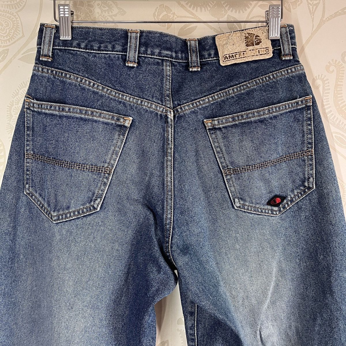 Japanese Brand Ripped Leg D-Hygen Americanino Baggy Denim Baggy Jeans Size US 32 / EU 48 - 23 Thumbnail