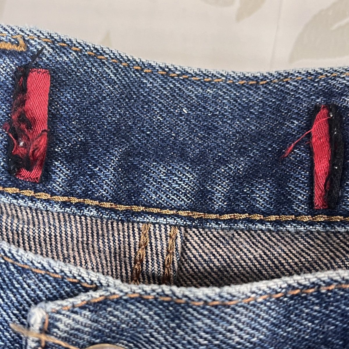 Japanese Brand Ripped Leg D-Hygen Americanino Baggy Denim Baggy Jeans Size US 32 / EU 48 - 5 Thumbnail