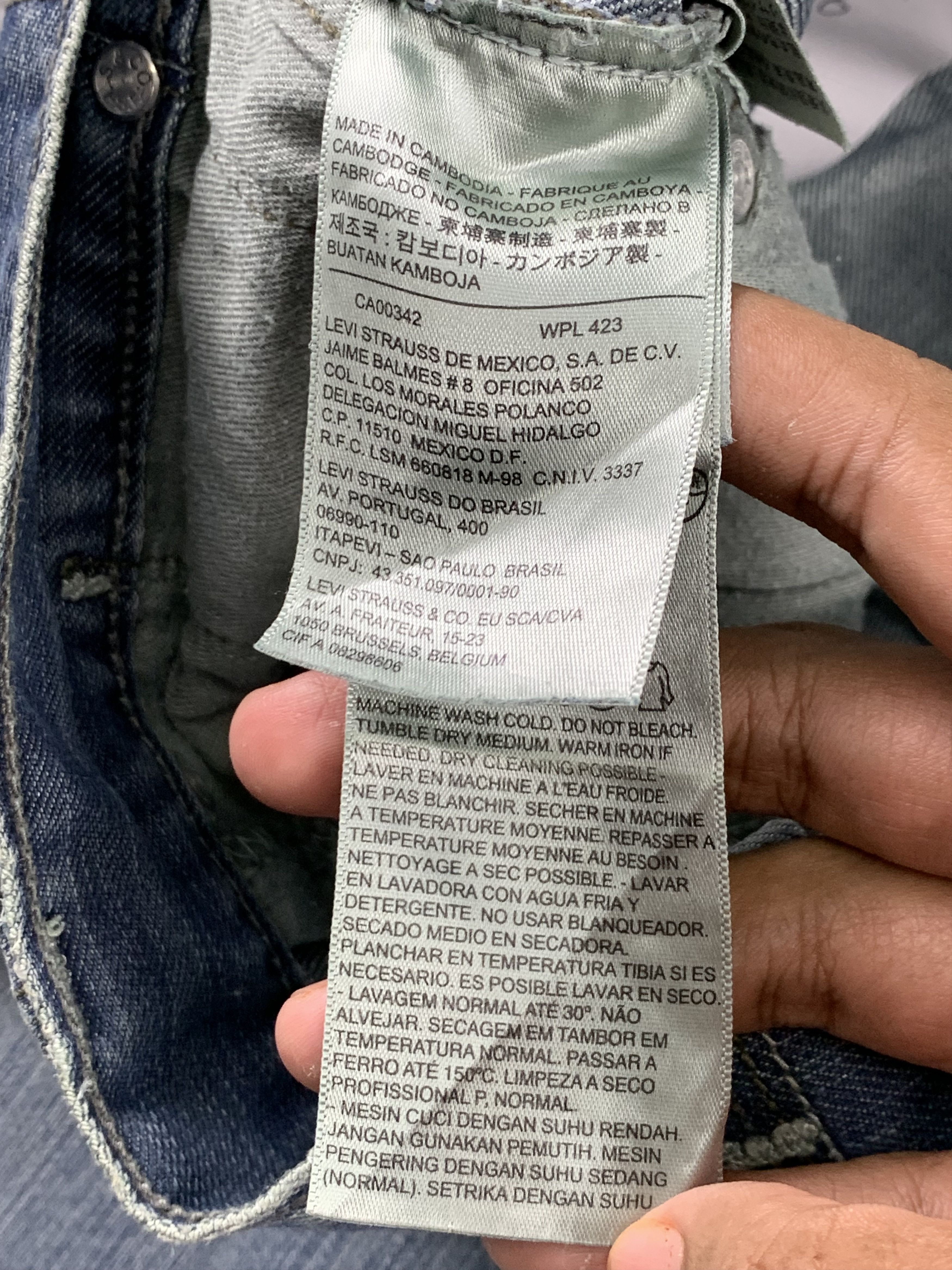 Levi's Vintage Levis 514 Faded Blue Jeans DP1969 Size US 30 / EU 46 - 8 Thumbnail
