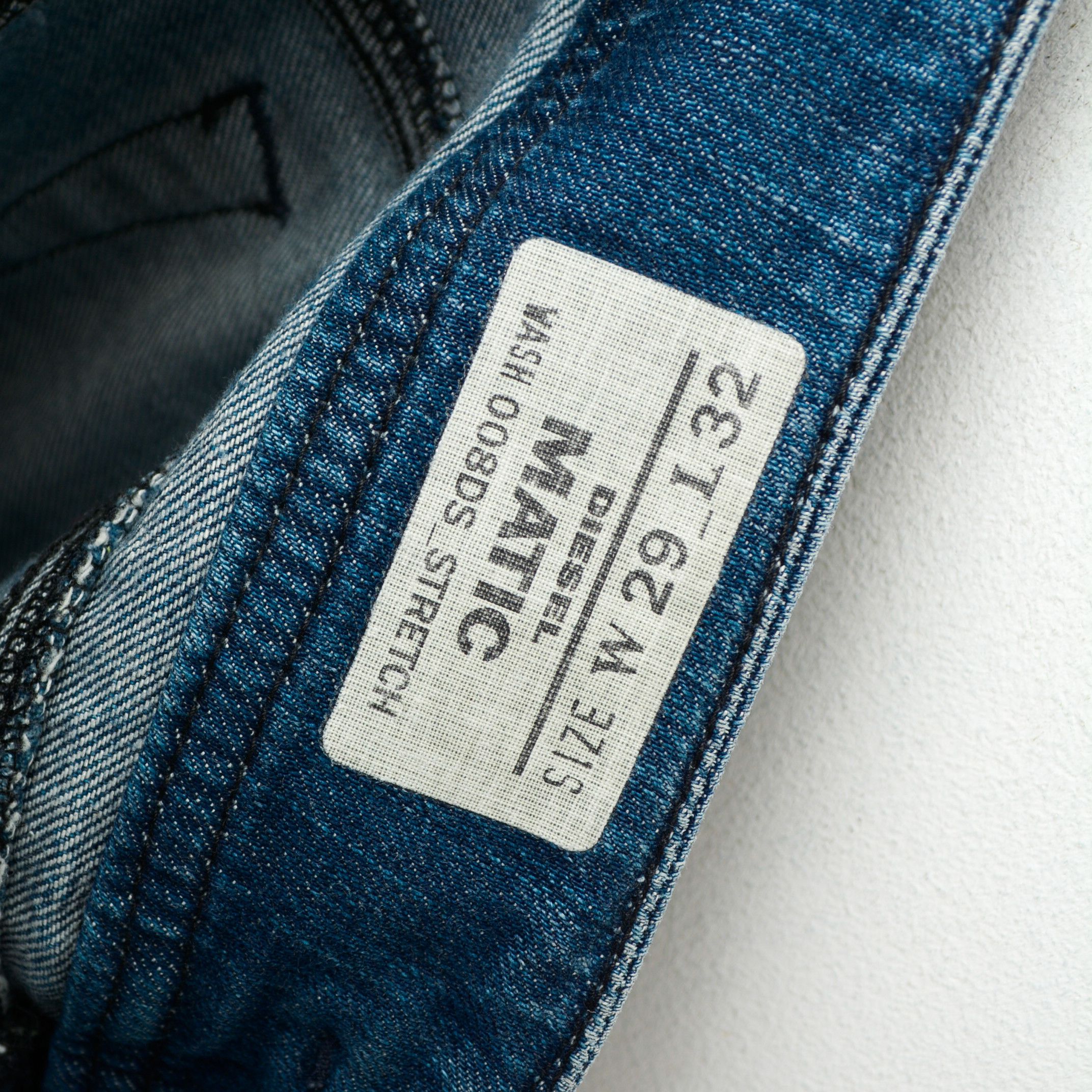 Diesel 'Matic' W29 L32 Skinny Jeans Pants Trousers Slim Stretch Size 29" - 5 Thumbnail