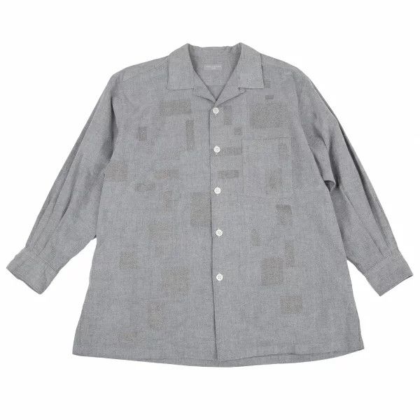 Shirts (Button Ups) Gray Front Design Long Sleeve