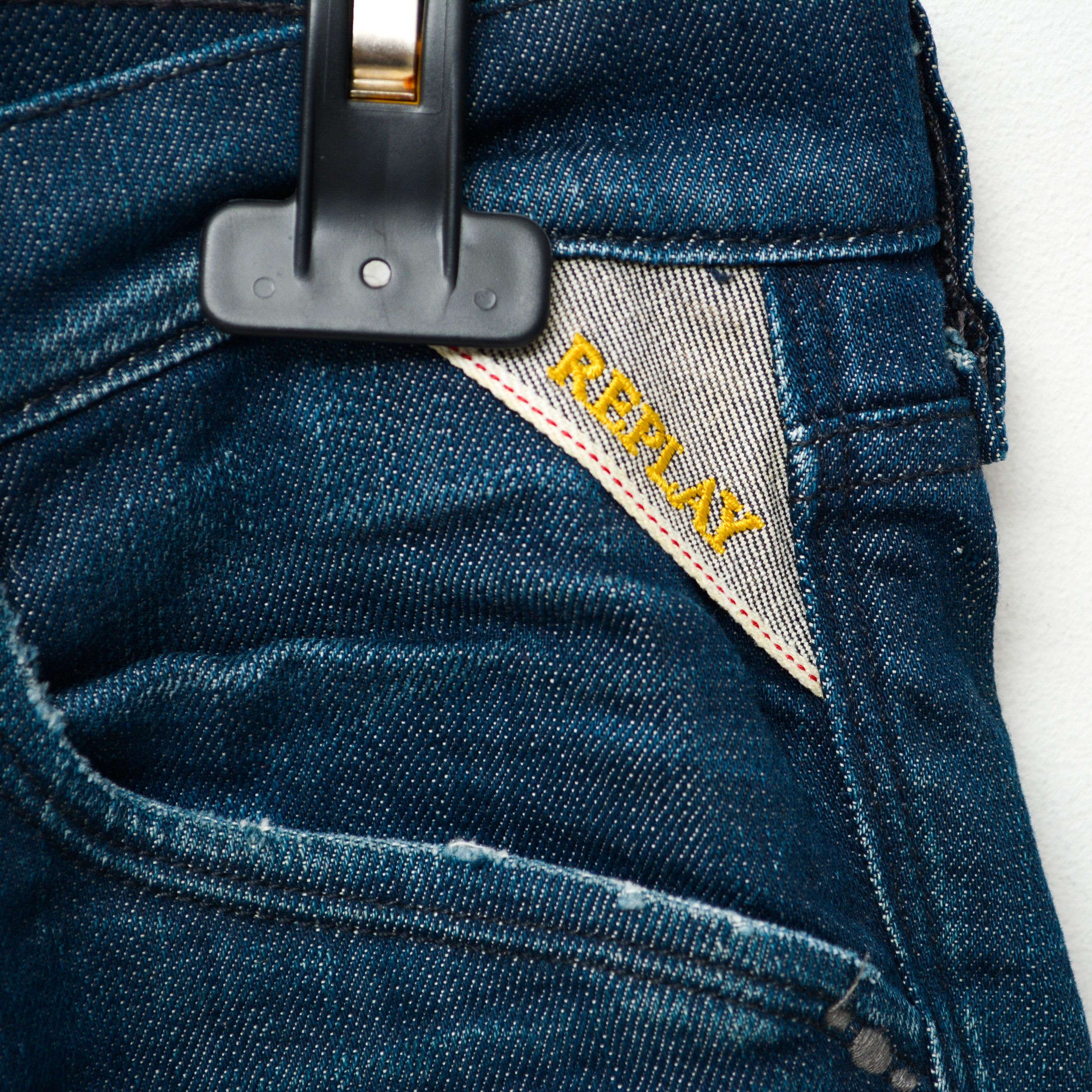 Replay W33 L34 Straight Jeans Denim Trousers Pants Regular Fit Zip Size 33" - 2 Thumbnail