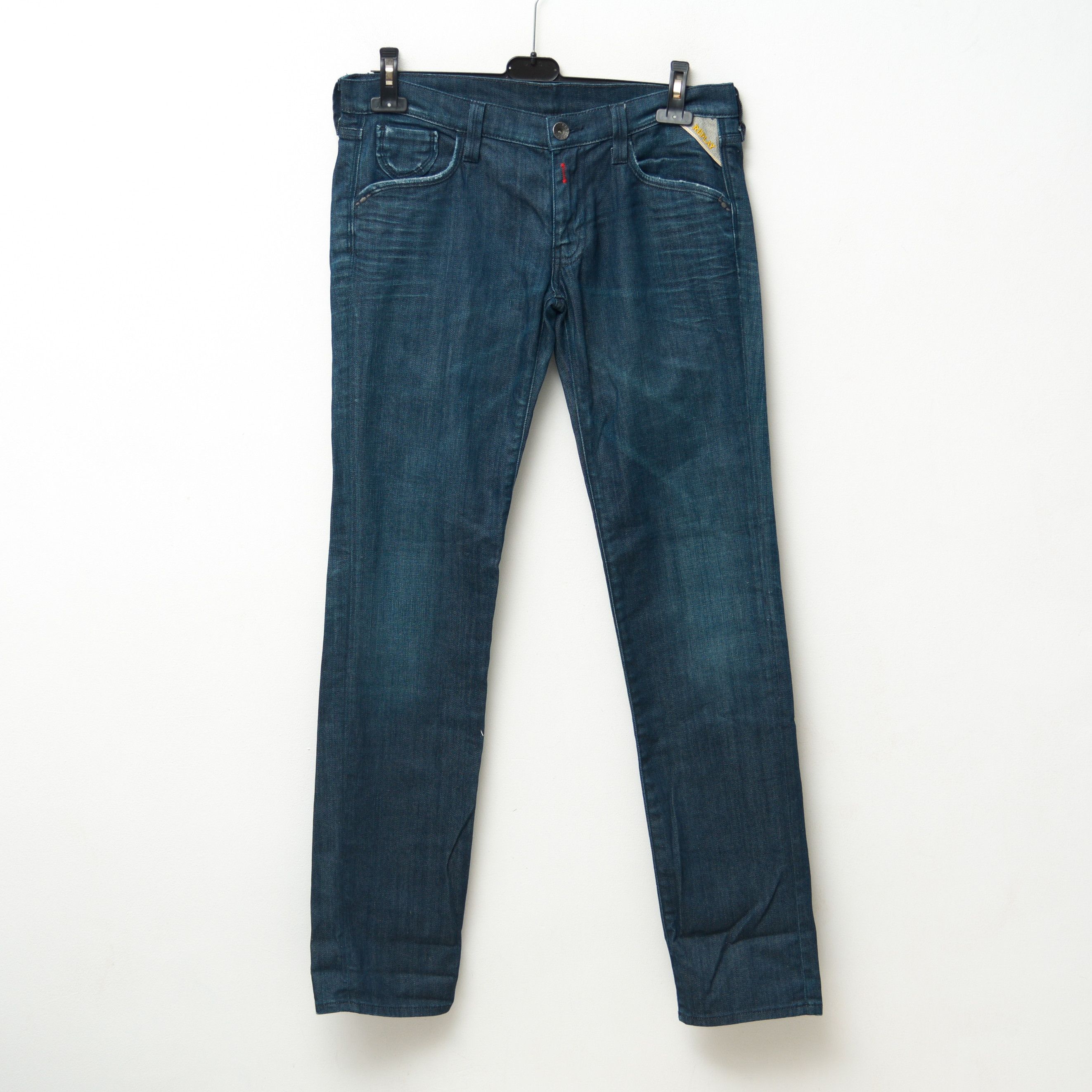 Replay W33 L34 Straight Jeans Denim Trousers Pants Regular Fit Zip Size 33" - 1 Thumbnail