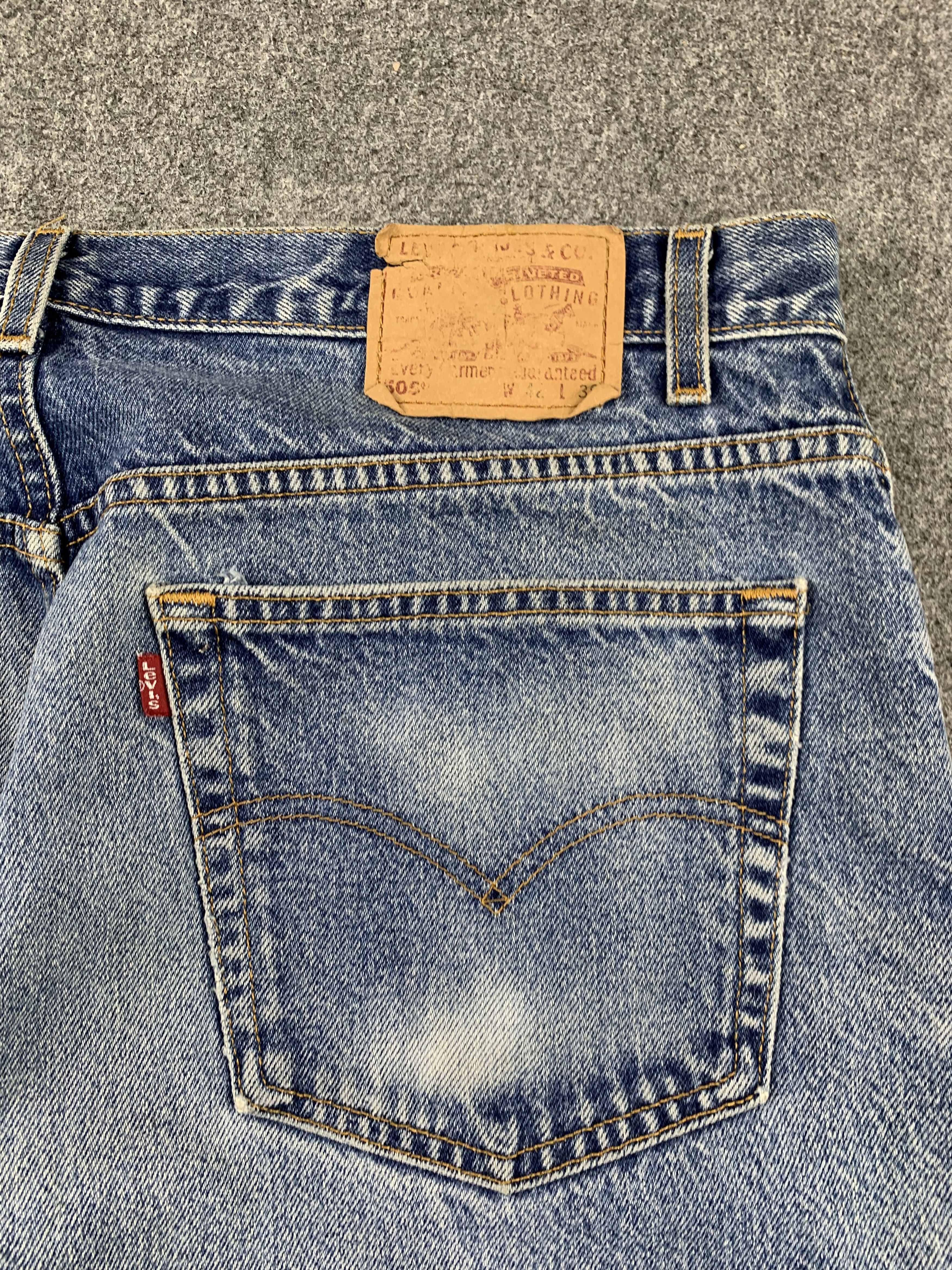 Levi's Vintage 90s Levis 505 Faded Blue Jeans DP1972 Size US 39 - 11 Thumbnail
