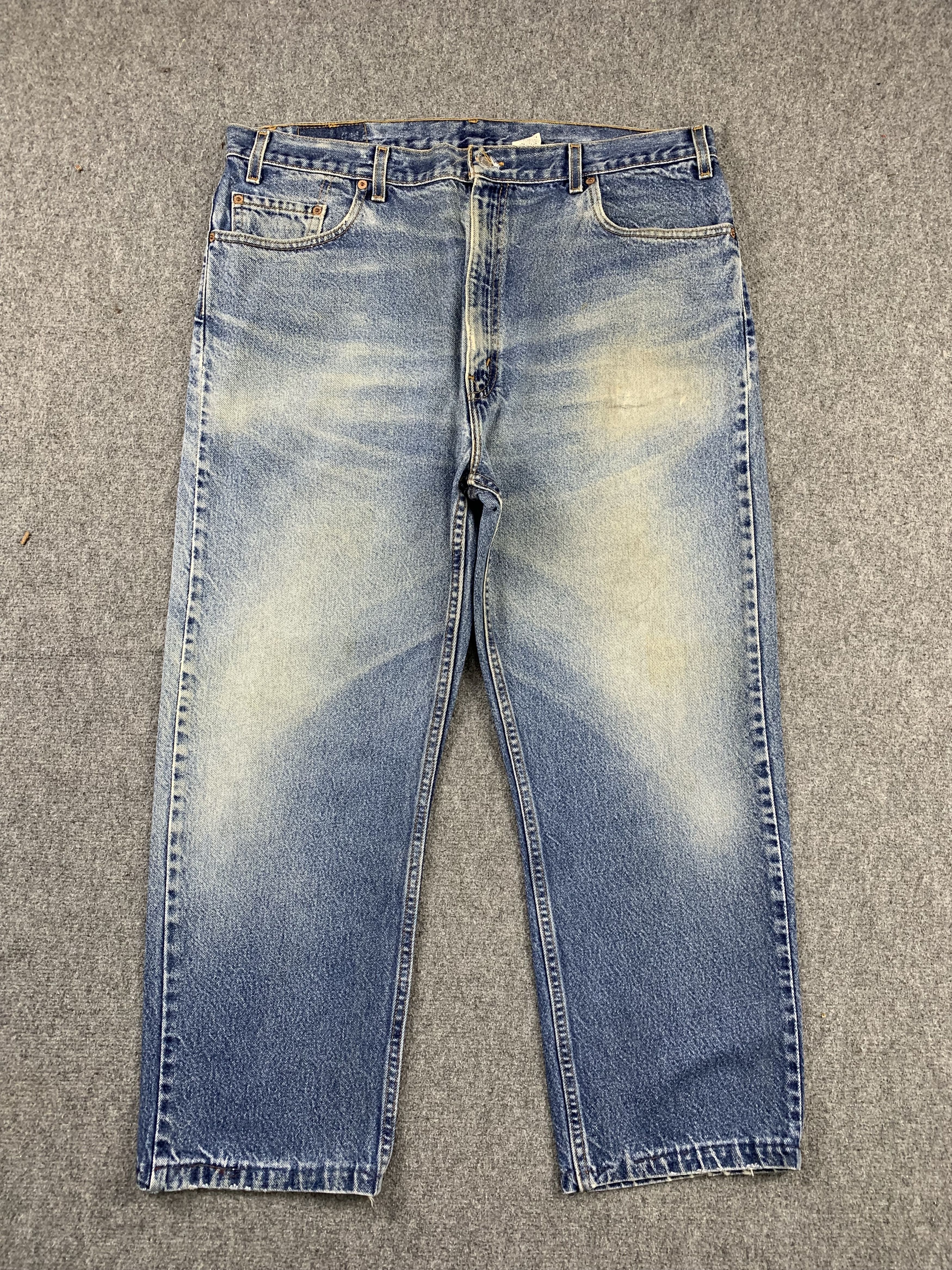 Levi's Vintage 90s Levis 505 Faded Blue Jeans DP1972 Size US 39 - 1 Thumbnail
