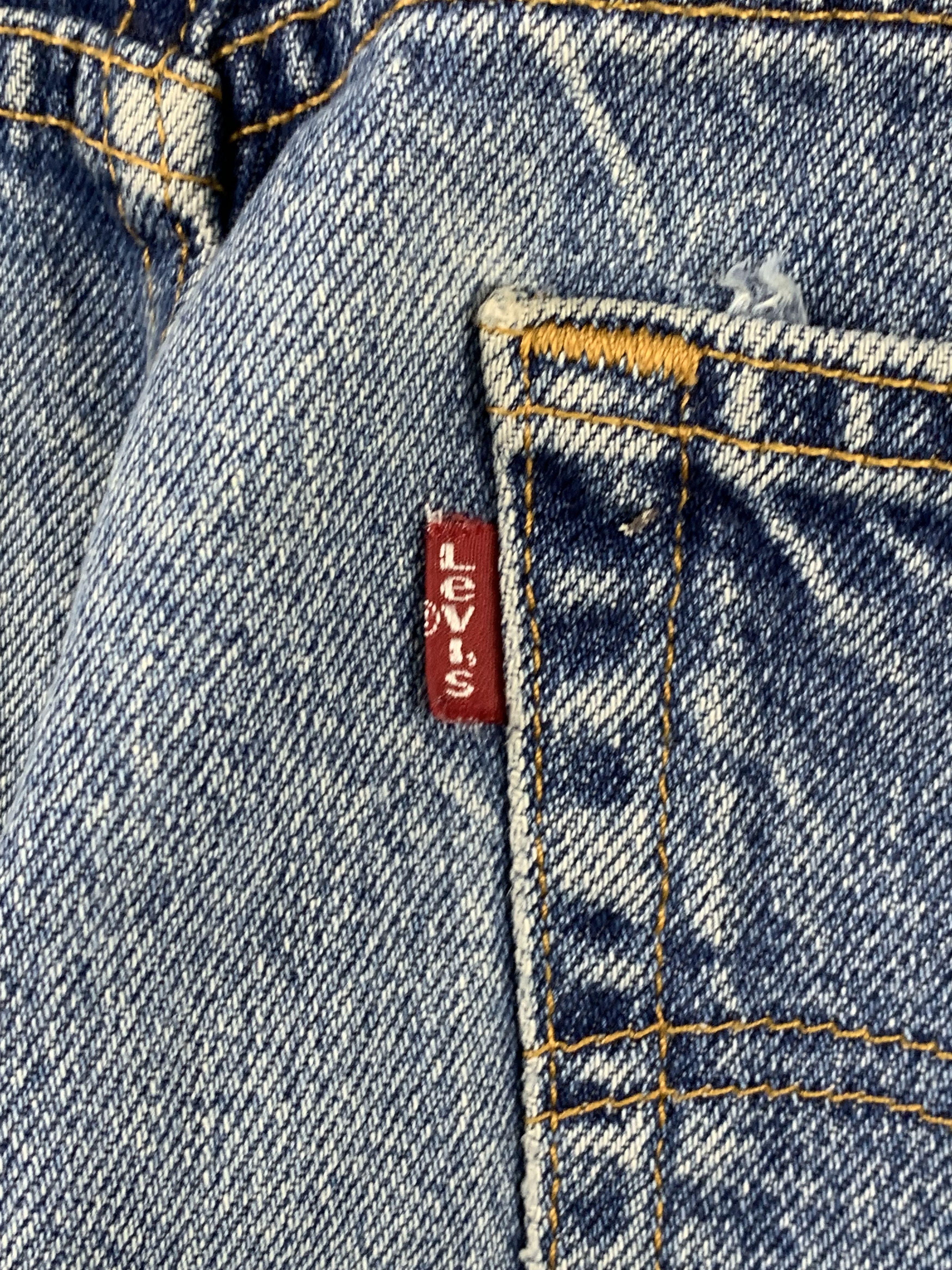Levi's Vintage 90s Levis 505 Faded Blue Jeans DP1972 Size US 39 - 4 Thumbnail