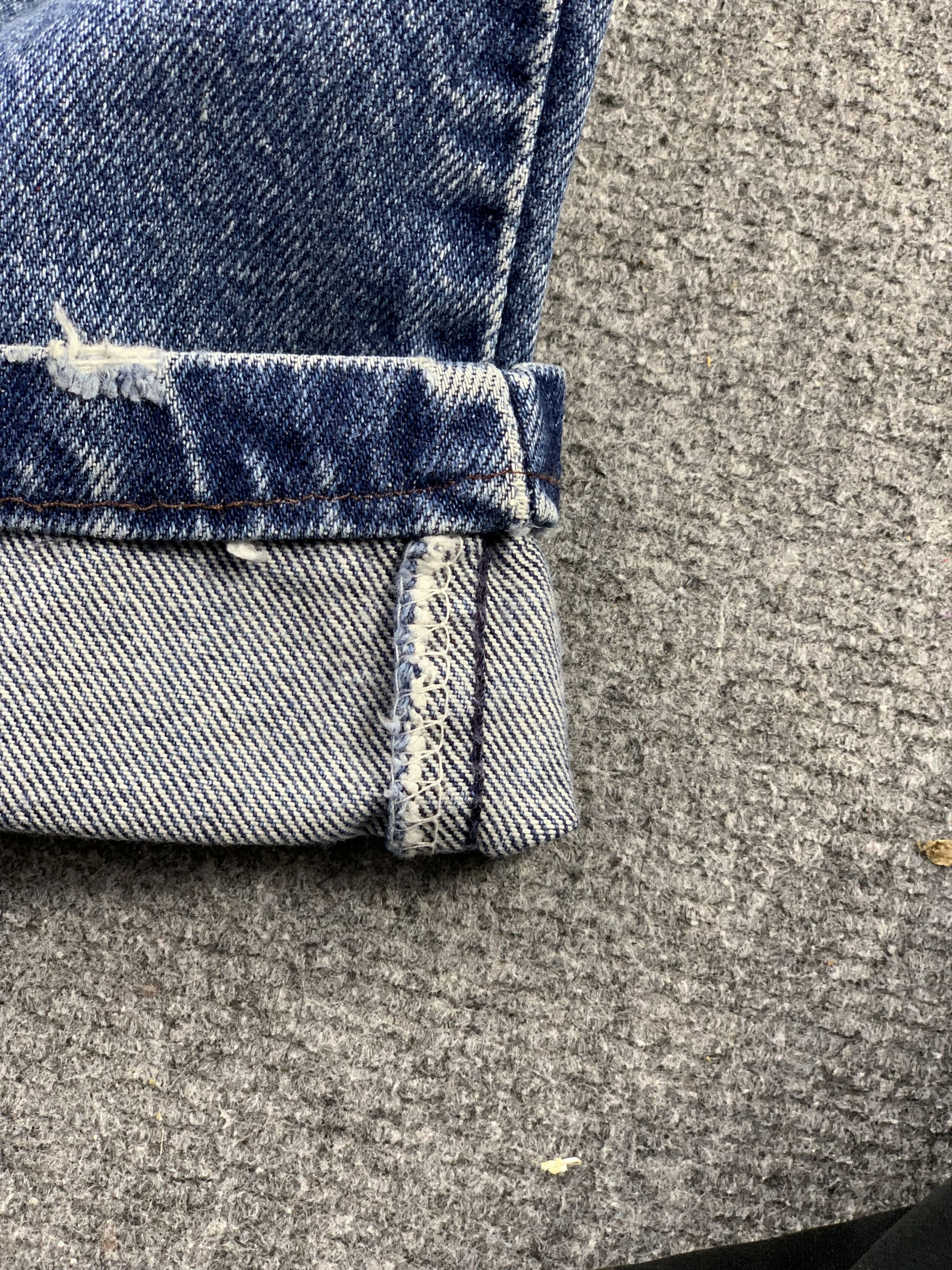 Levi's Vintage 90s Levis 505 Faded Blue Jeans DP1972 Size US 39 - 8 Thumbnail