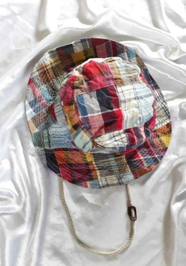 Japanese Brand 💥Pony go Round Checkered Japanese Patchwork hat Size 40 - 1 Thumbnail