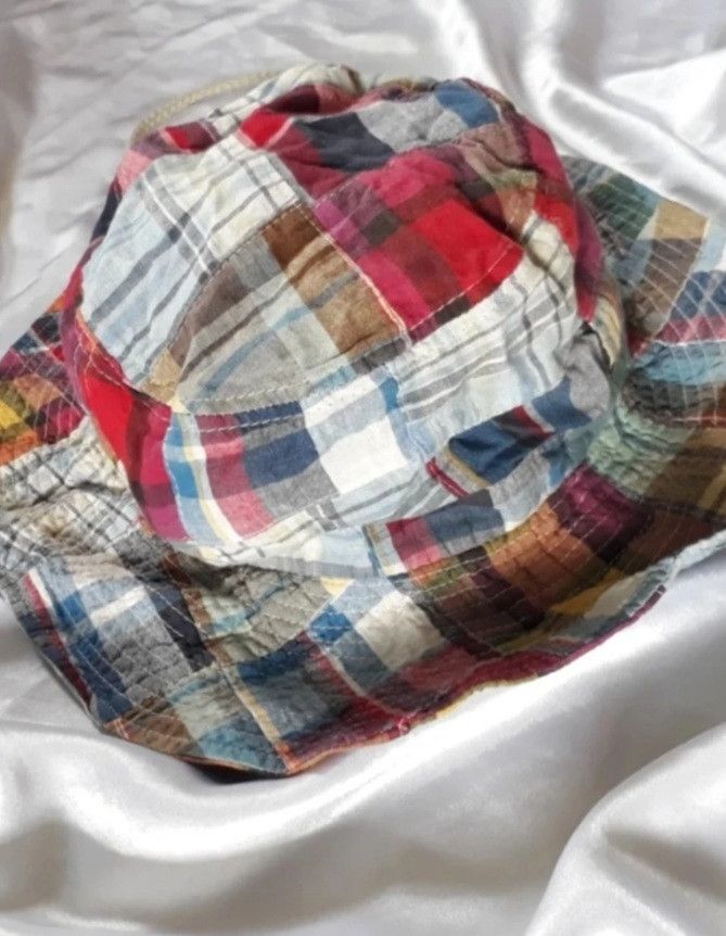 Japanese Brand 💥Pony go Round Checkered Japanese Patchwork hat Size 40 - 11 Thumbnail