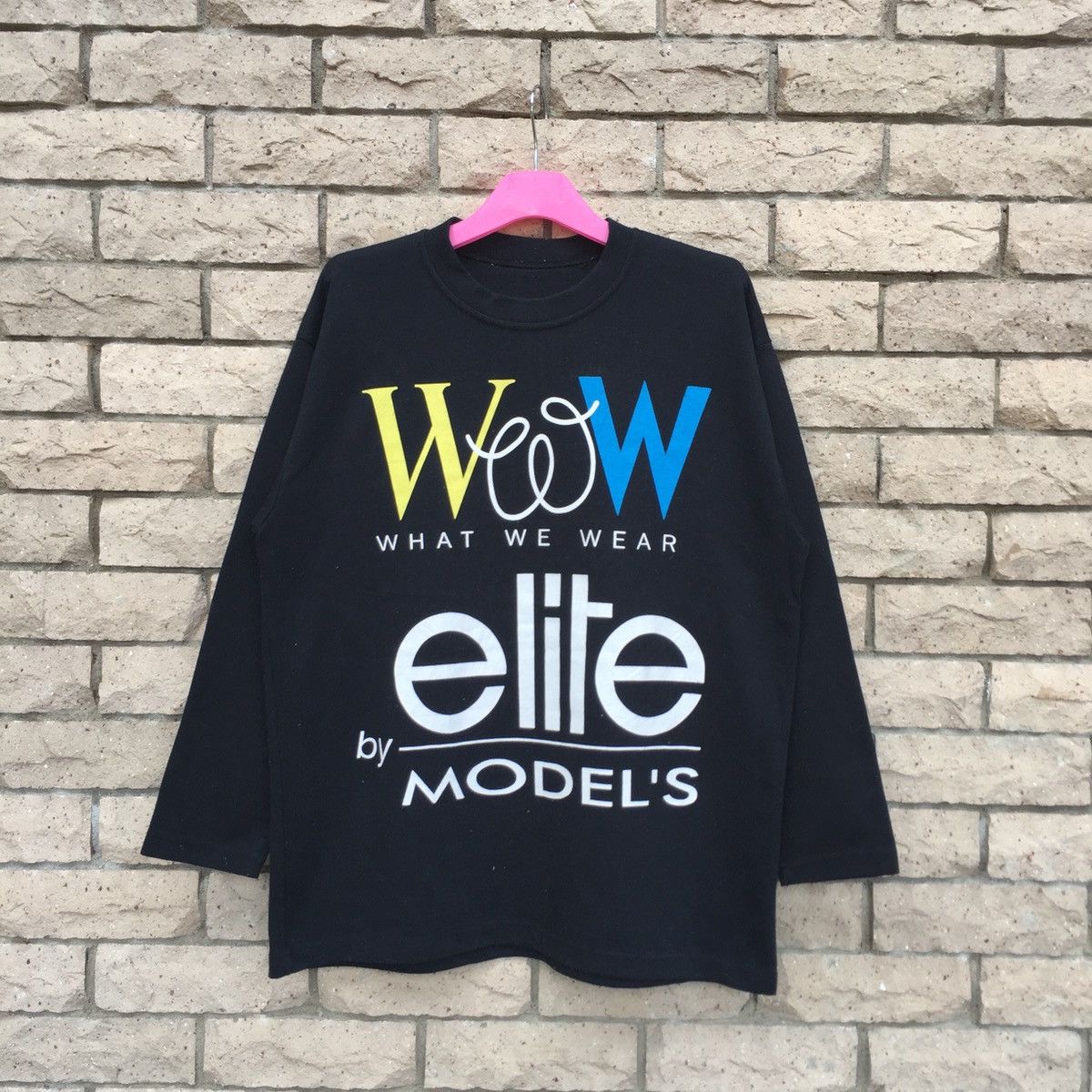 Designer ELITE MODEL'S sweatshirt spell out big design Size M / US 6-8 / IT 42-44 - 1 Thumbnail