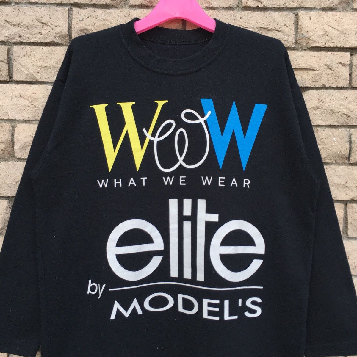 Designer ELITE MODEL'S sweatshirt spell out big design Size M / US 6-8 / IT 42-44 - 2 Thumbnail