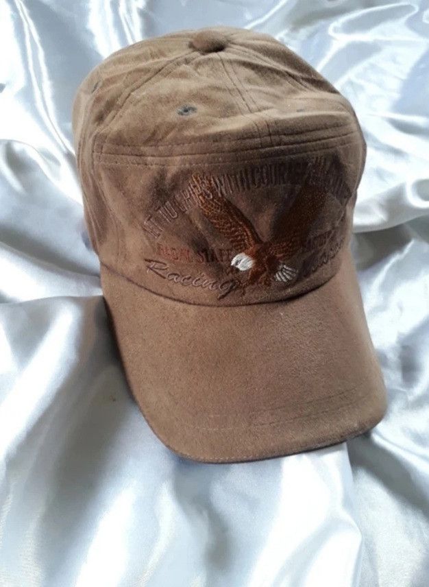 Japanese Brand 💥Vintage Eagle brown Embroidery cap Size ONE SIZE - 14 Thumbnail