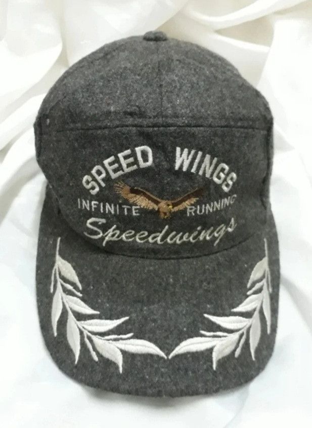 Japanese Brand Vintage Speedwings infinite Running Cap Size ONE SIZE - 4 Thumbnail