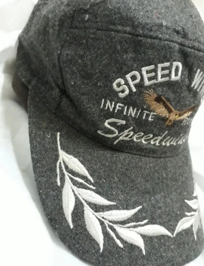 Japanese Brand Vintage Speedwings infinite Running Cap Size ONE SIZE - 6 Thumbnail