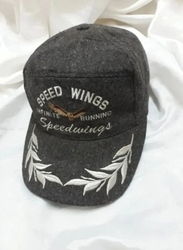 Japanese Brand Vintage Speedwings infinite Running Cap Size ONE SIZE - 3 Thumbnail