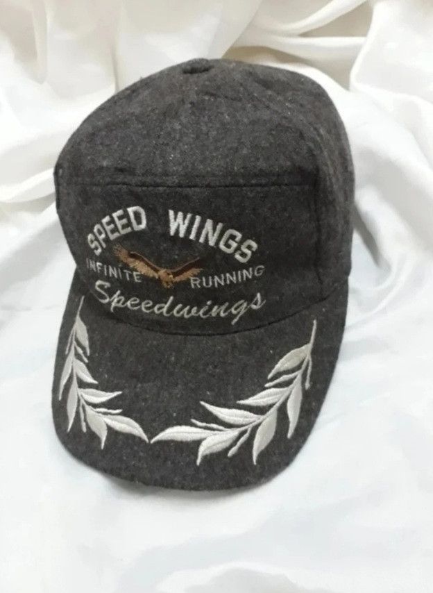 Japanese Brand Vintage Speedwings infinite Running Cap Size ONE SIZE - 1 Thumbnail
