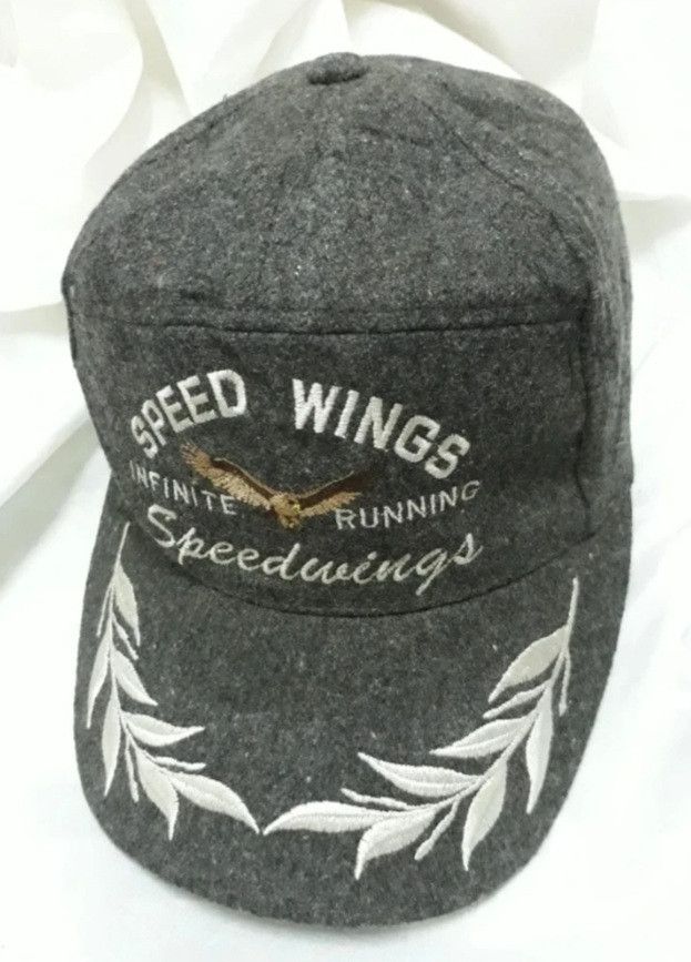 Japanese Brand Vintage Speedwings infinite Running Cap Size ONE SIZE - 12 Thumbnail