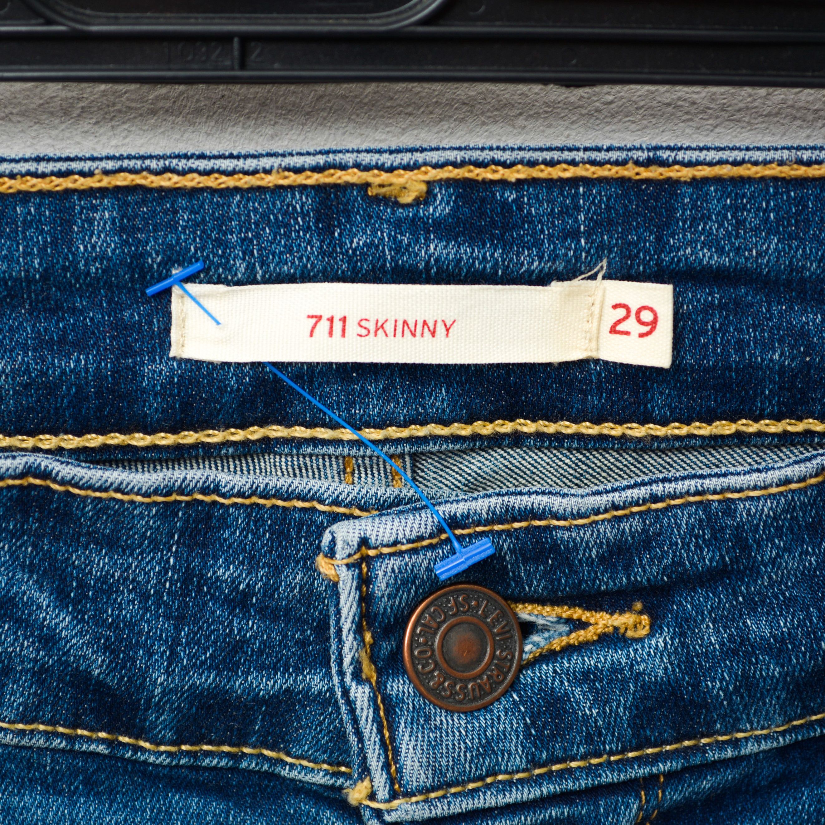 Levi's 711 W29 L32 Skinny Jeans Trousers Slim Pants Denim Stretchy Size 29" - 3 Thumbnail