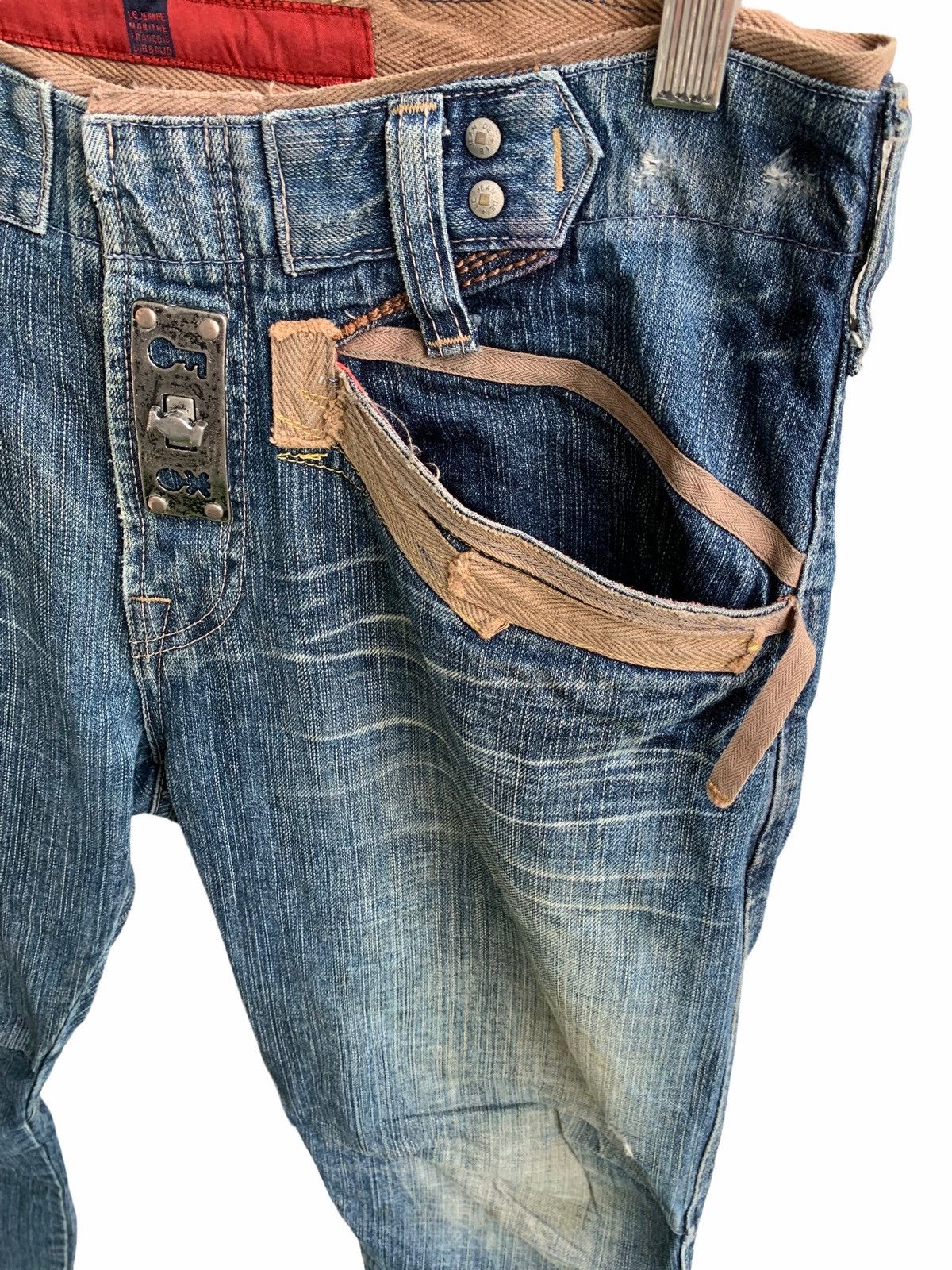 Marithe + Francois Girbaud Japanese Brand Distressed Marithe Francois Gilbaud Size US 32 / EU 48 - 6 Thumbnail