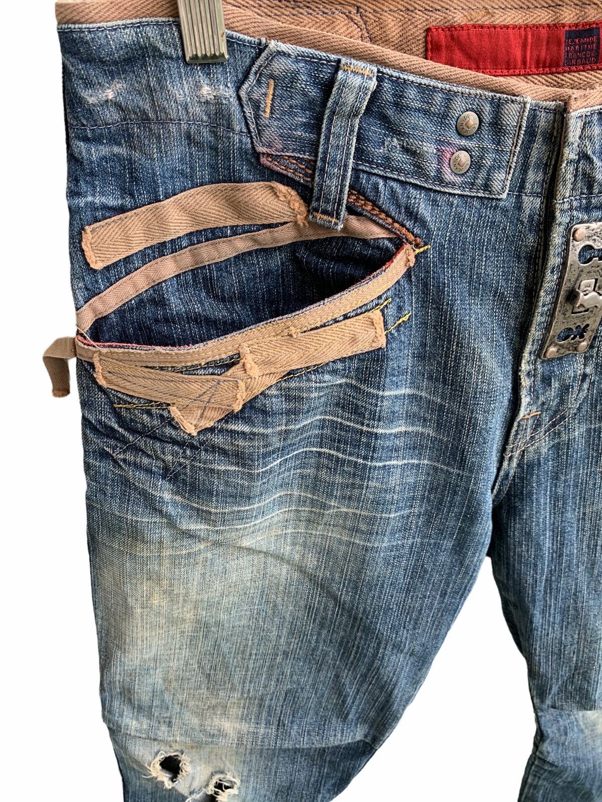 Marithe + Francois Girbaud Japanese Brand Distressed Marithe Francois Gilbaud Size US 32 / EU 48 - 7 Thumbnail