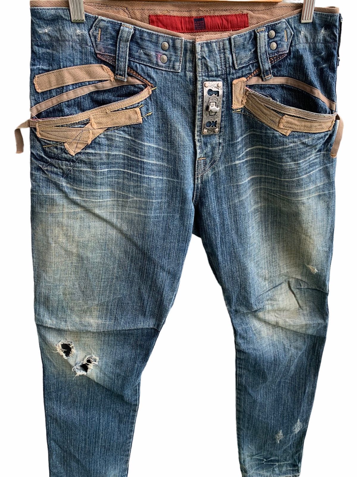 Marithe + Francois Girbaud Japanese Brand Distressed Marithe Francois Gilbaud Size US 32 / EU 48 - 5 Thumbnail