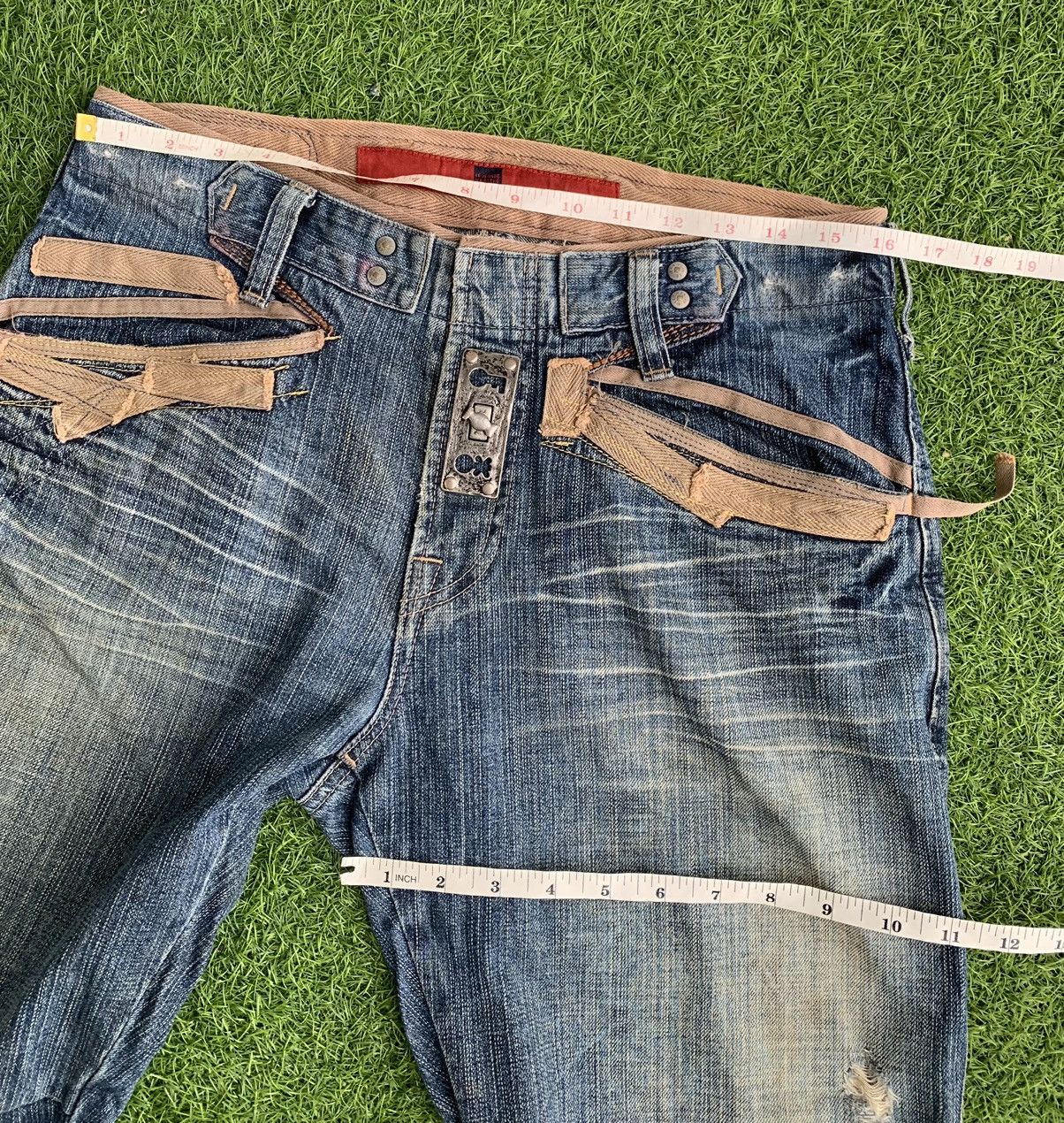 Marithe + Francois Girbaud Japanese Brand Distressed Marithe Francois Gilbaud Size US 32 / EU 48 - 16 Thumbnail